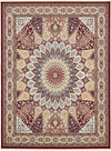 Persian Elegance Collection Area Rug -  Hamedan (Burgundy) Rectangle Burgundy  lifestyle 2