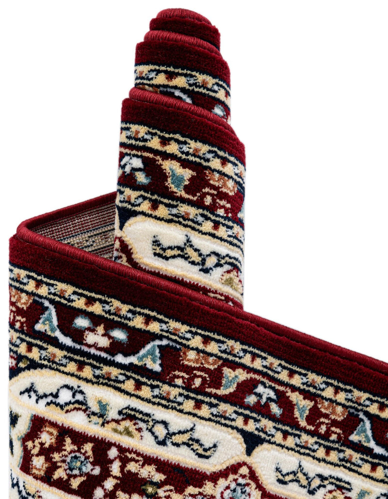 Persian Elegance Collection Area Rug -  Hamedan (Burgundy) Rectangle Burgundy  lifestyle 2