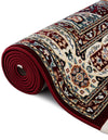 Persian Elegance Collection Area Rug -  Hamedan (Burgundy) Rectangle Burgundy  lifestyle 3