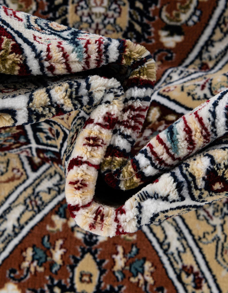 Persian Elegance Collection Area Rug -  Hamedan (Burgundy) Rectangle Burgundy  lifestyle 15
