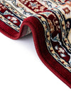 Persian Elegance Collection Area Rug -  Hamedan (Burgundy) Rectangle Burgundy  lifestyle 17