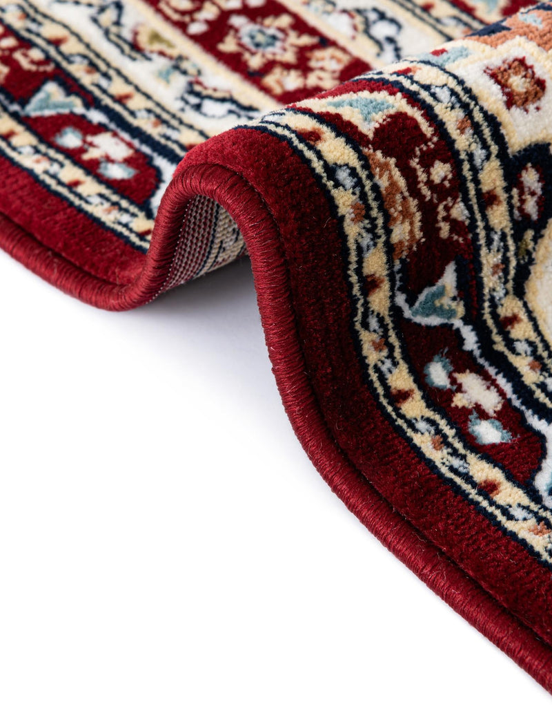 Persian Elegance Collection Area Rug -  Hamedan (Burgundy) Rectangle Burgundy  lifestyle 17