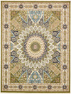 Persian Elegance Collection Area Rug -  Hamedan (Green) Rectangle Green Main