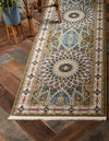 Persian Elegance Collection Area Rug -  Hamedan (Green) Runner Green  lifestyle 5