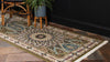 Persian Elegance Collection Area Rug -  Hamedan (Green) Runner Green  lifestyle 7
