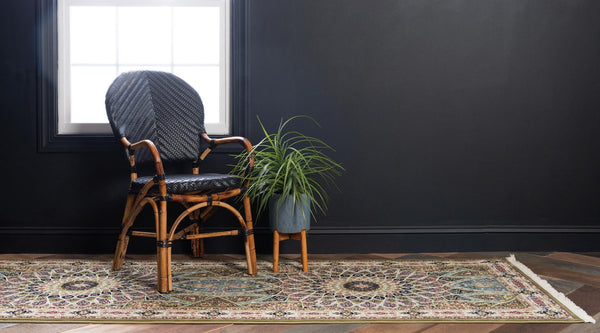 Persian Elegance Collection Area Rug -  Hamedan (Green) Runner Green  lifestyle 9
