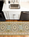 Persian Elegance Collection Area Rug -  Hamedan (Green) Runner Green  lifestyle 23