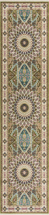 Persian Elegance Collection Area Rug -  Hamedan (Green) Runner Green  lifestyle 4