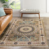 Persian Elegance Collection Area Rug -  Hamedan (Green) Rectangle Green  lifestyle 12