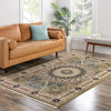 Persian Elegance Collection Area Rug -  Hamedan (Green) Rectangle Green  lifestyle 13