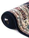 Persian Elegance Collection Area Rug -  Hamedan (Navy Blue) Rectangle Navy Blue  lifestyle 32