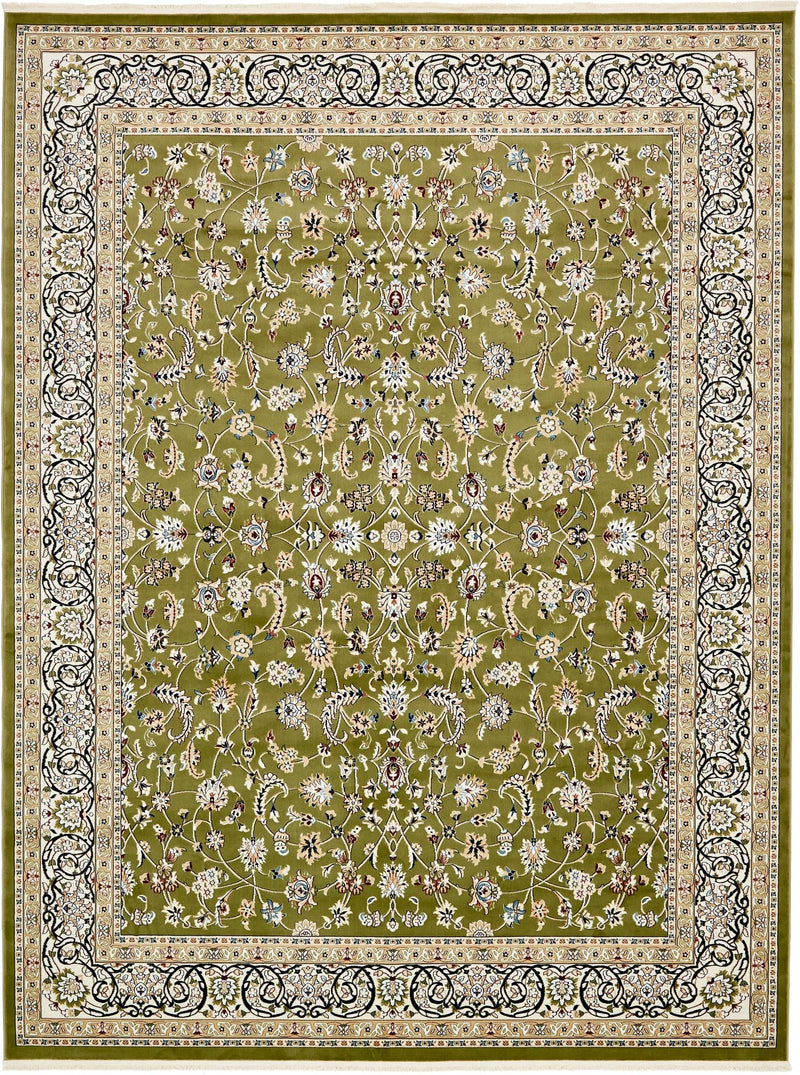 Persian Elegance Collection Area Rug -  Ardabil Rectangle Green  lifestyle 7