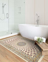 Persian Elegance Collection Area Rug -  Zanjan Rectangle Ivory  lifestyle 59