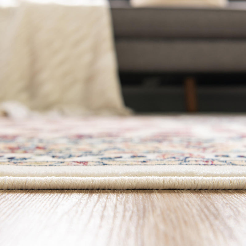 Persian Elegance Collection Area Rug -  Zanjan Rectangle Ivory  lifestyle 64