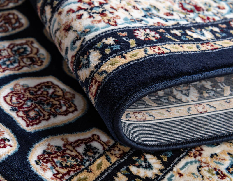 Persian Elegance Collection Area Rug -  Zanjan Rectangle Navy Blue  lifestyle 68