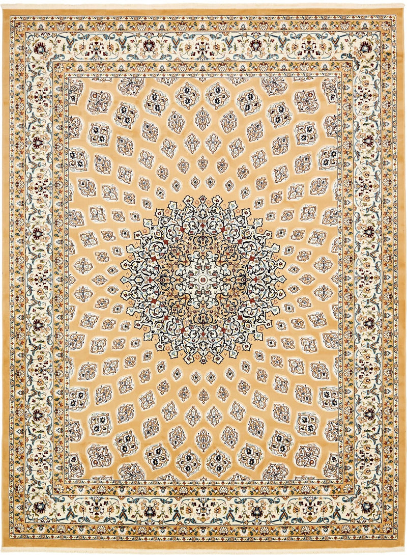 Persian Elegance Collection Area Rug -  Zanjan Rectangle Beige  lifestyle 5
