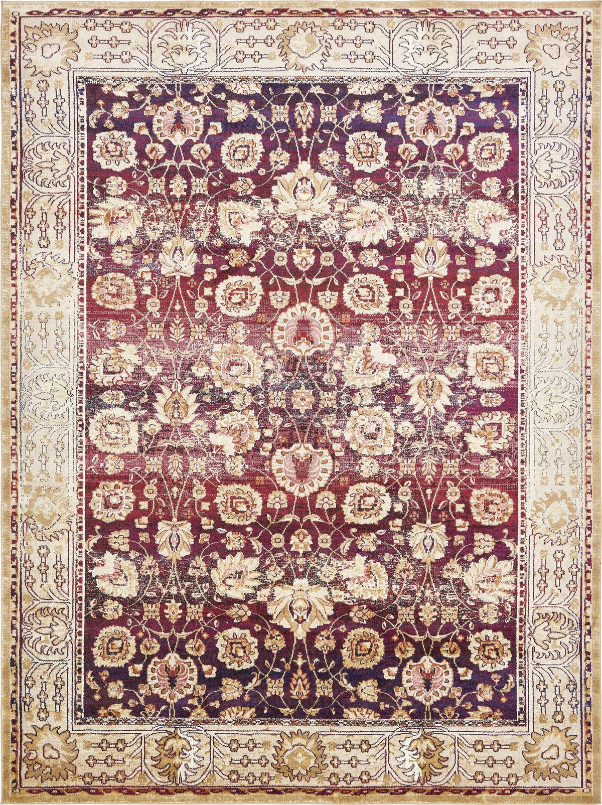 Charleston Elegance Collection Area Rug -  Kiawah Rectangular Red  lifestyle 2