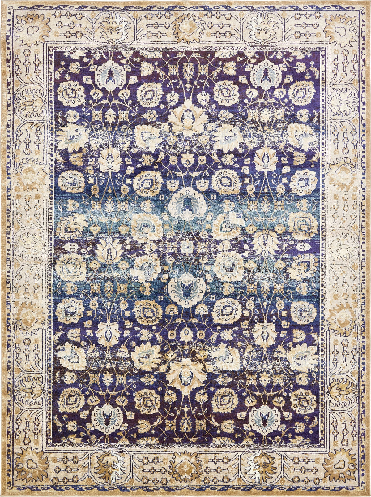 Charleston Elegance Collection Area Rug -  Kiawah Rectangle Dark Blue  lifestyle 2