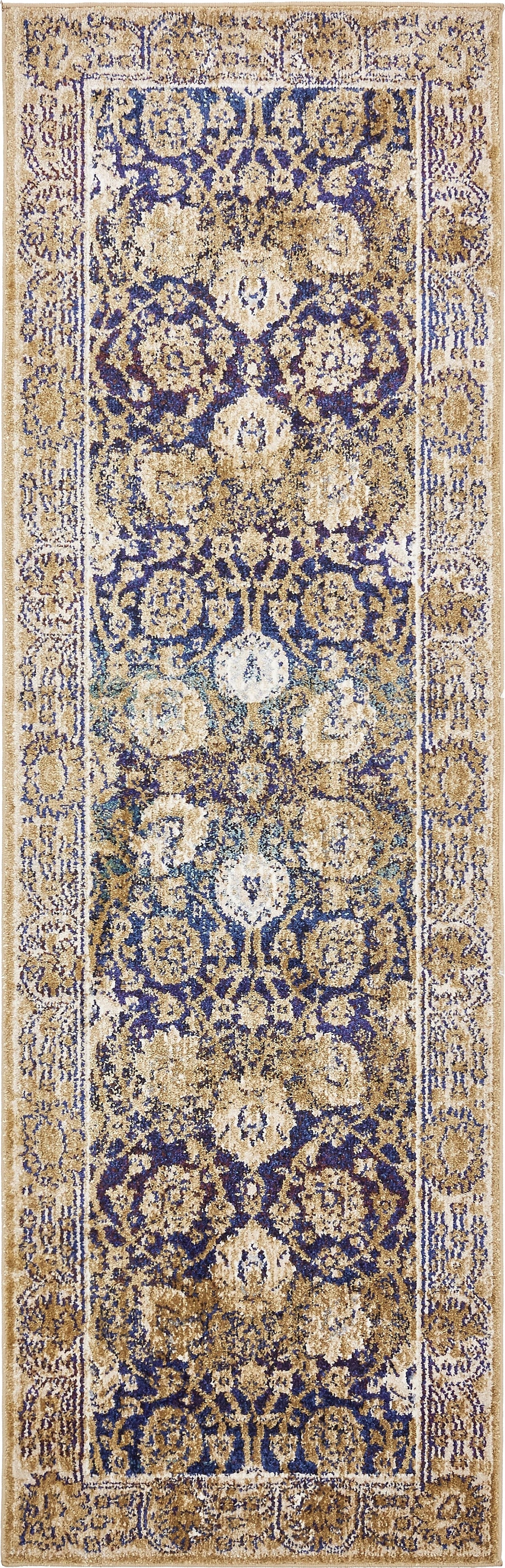 Charleston Elegance Collection Area Rug -  Kiawah Runner Dark Blue  lifestyle 5