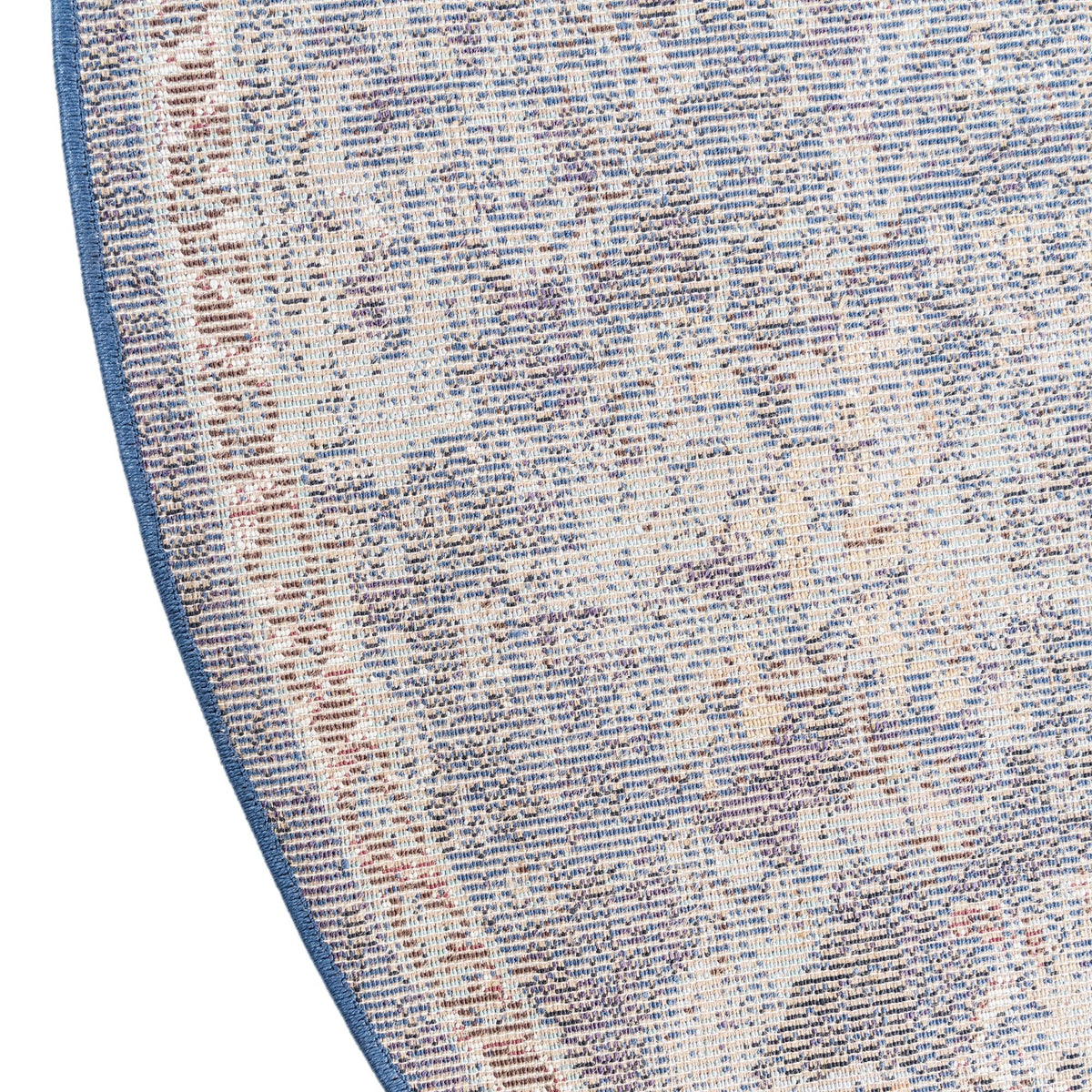 Charleston Elegance Collection Area Rug -  Edisto Round Navy Blue  lifestyle 42