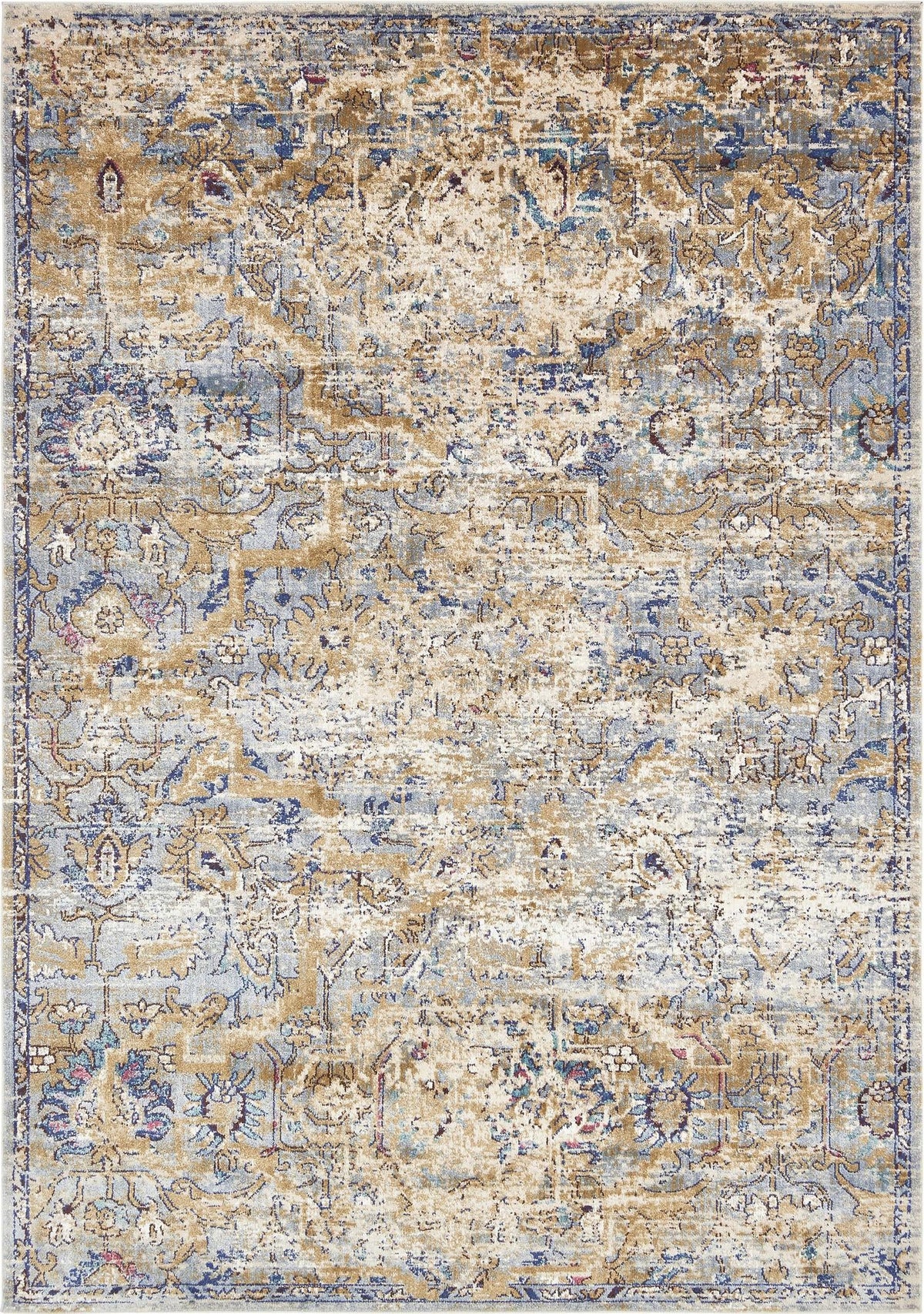 Charleston Elegance Collection Area Rug -  Edisto Rectangle Light Blue  lifestyle 2