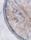 Charleston Elegance Collection Area Rug -  Edisto Round Light Blue  lifestyle 43
