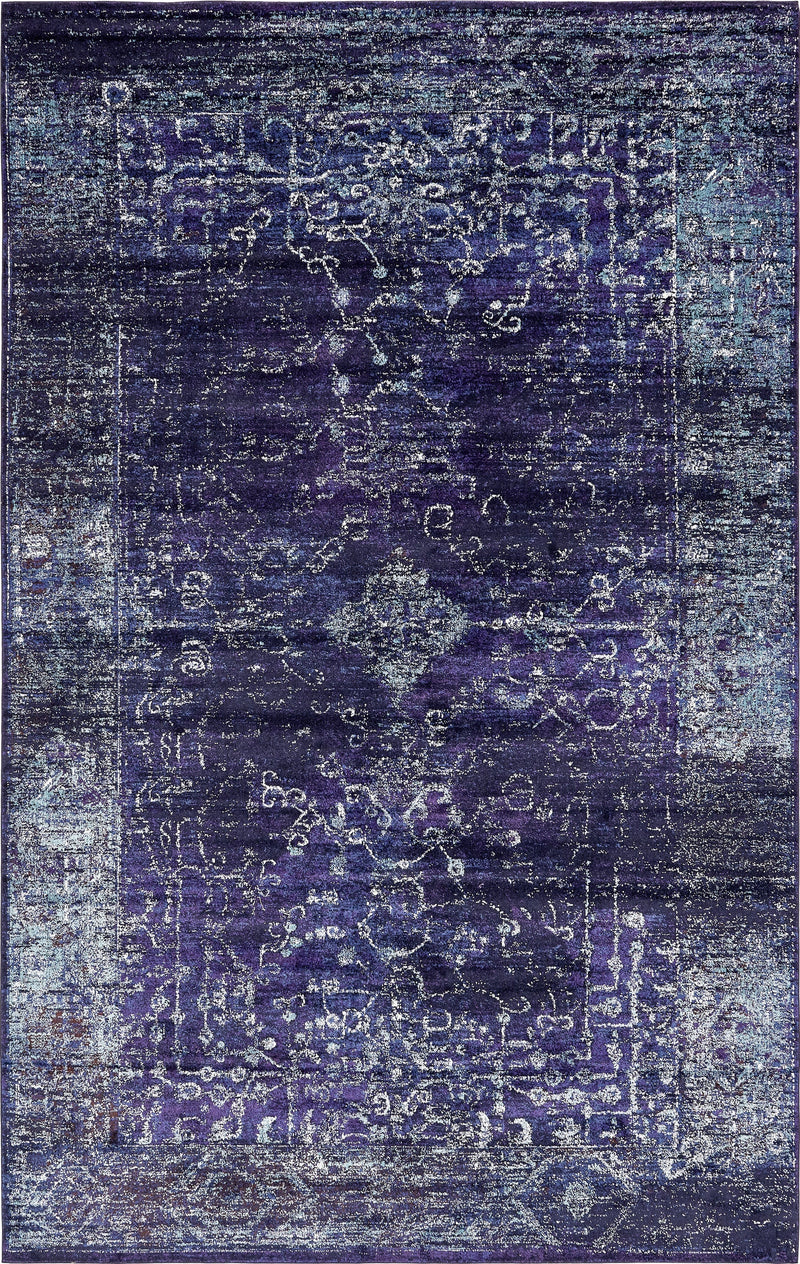 Charleston Elegance Collection Area Rug -  Folly Rectangular Navy Blue  lifestyle 7
