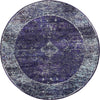 Charleston Elegance Collection Area Rug -  Folly Round Navy Blue  lifestyle 6