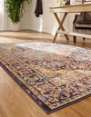 Charleston Elegance Collection Area Rug -  Summerville Rectangular Rust Red  lifestyle 6