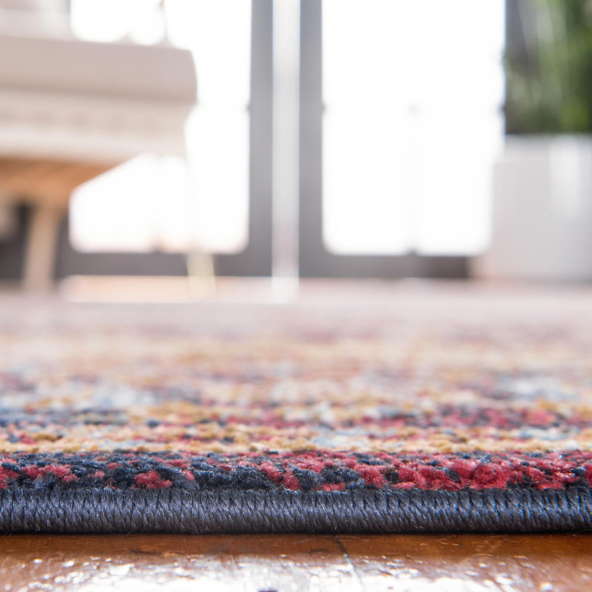 Charleston Elegance Collection Area Rug -  Summerville Round Rust Red  lifestyle 23