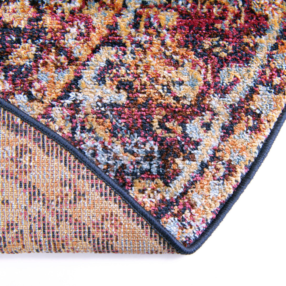 Charleston Elegance Collection Area Rug -  Summerville Round Rust Red  lifestyle 45