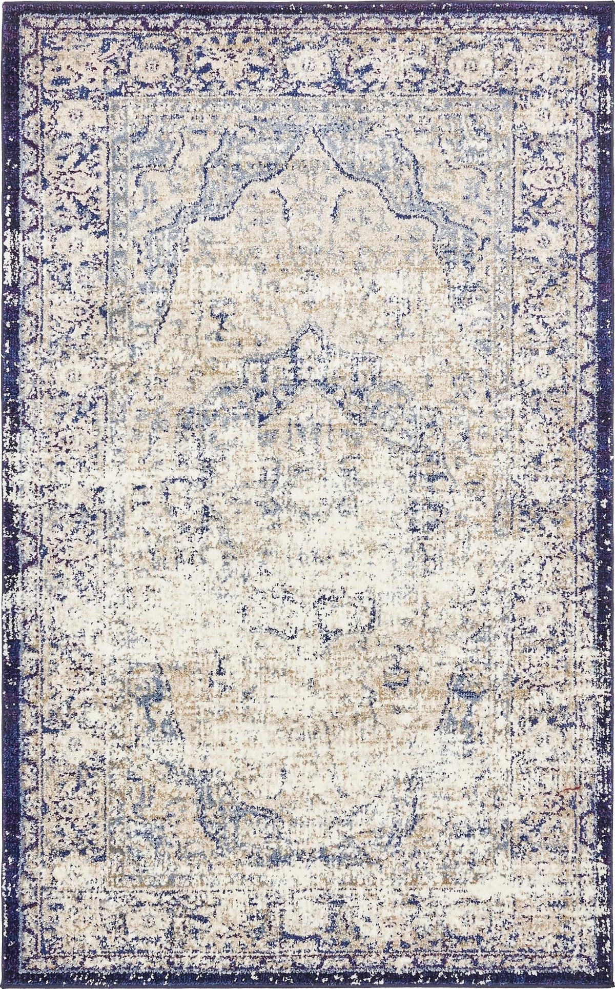 Charleston Elegance Collection Area Rug -  Summerville Rectangle Blue  lifestyle 2