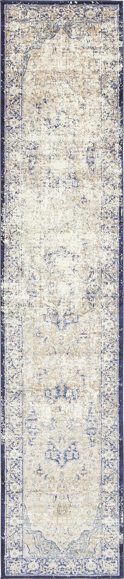 Charleston Elegance Collection Area Rug -  Summerville Runner Blue  lifestyle 5