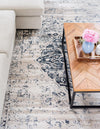 Coastal Manor Collection Area Rug -  Dunes Rectangle Dark Blue  lifestyle 4