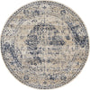 Coastal Manor Collection Area Rug -  Dunes Round Dark Blue  lifestyle 25