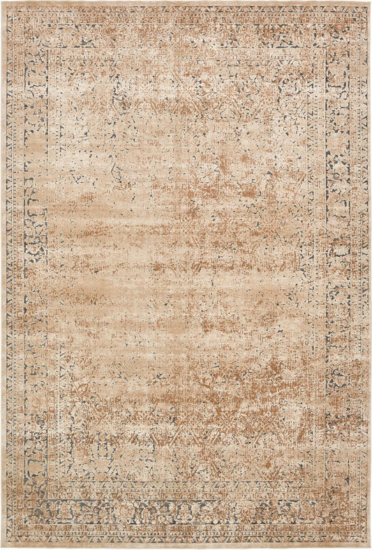 Coastal Manor Collection Area Rug -  Marina Rectangle Beige Main