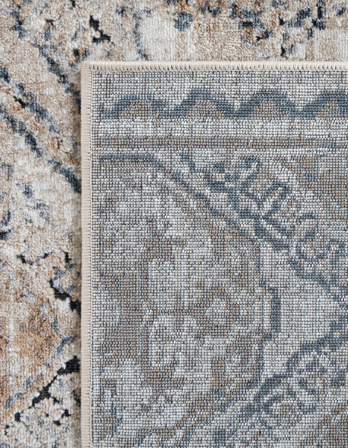 Coastal Manor Collection Area Rug -  Oceanfront Rectangle Blue Beige  lifestyle 9