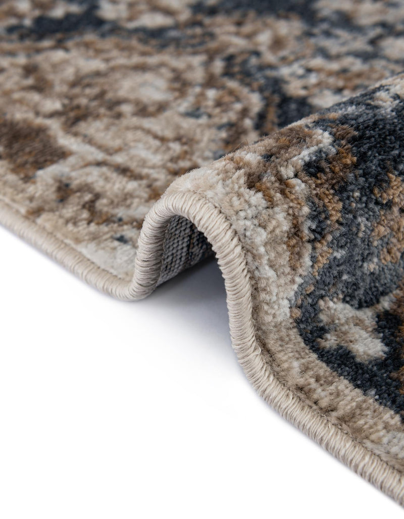Coastal Manor Collection Area Rug -  Oceanfront Rectangle Blue Beige  lifestyle 10