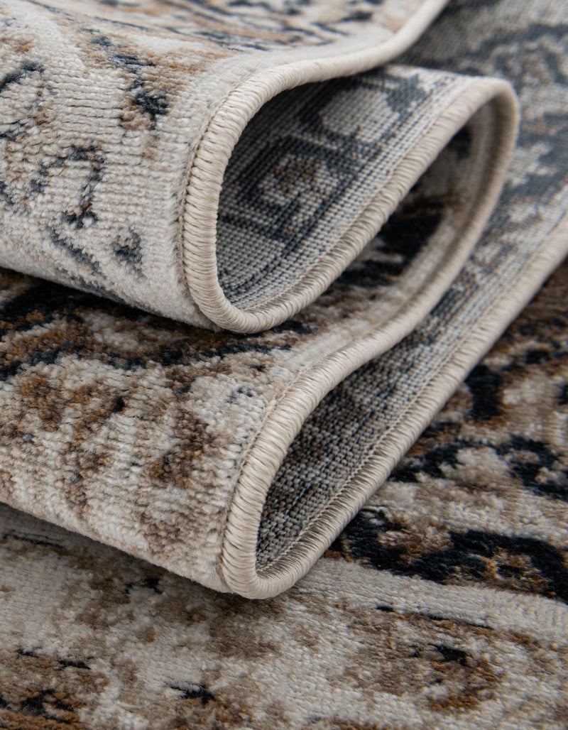 Coastal Manor Collection Area Rug -  Oceanfront Rectangle Blue Beige  lifestyle 13