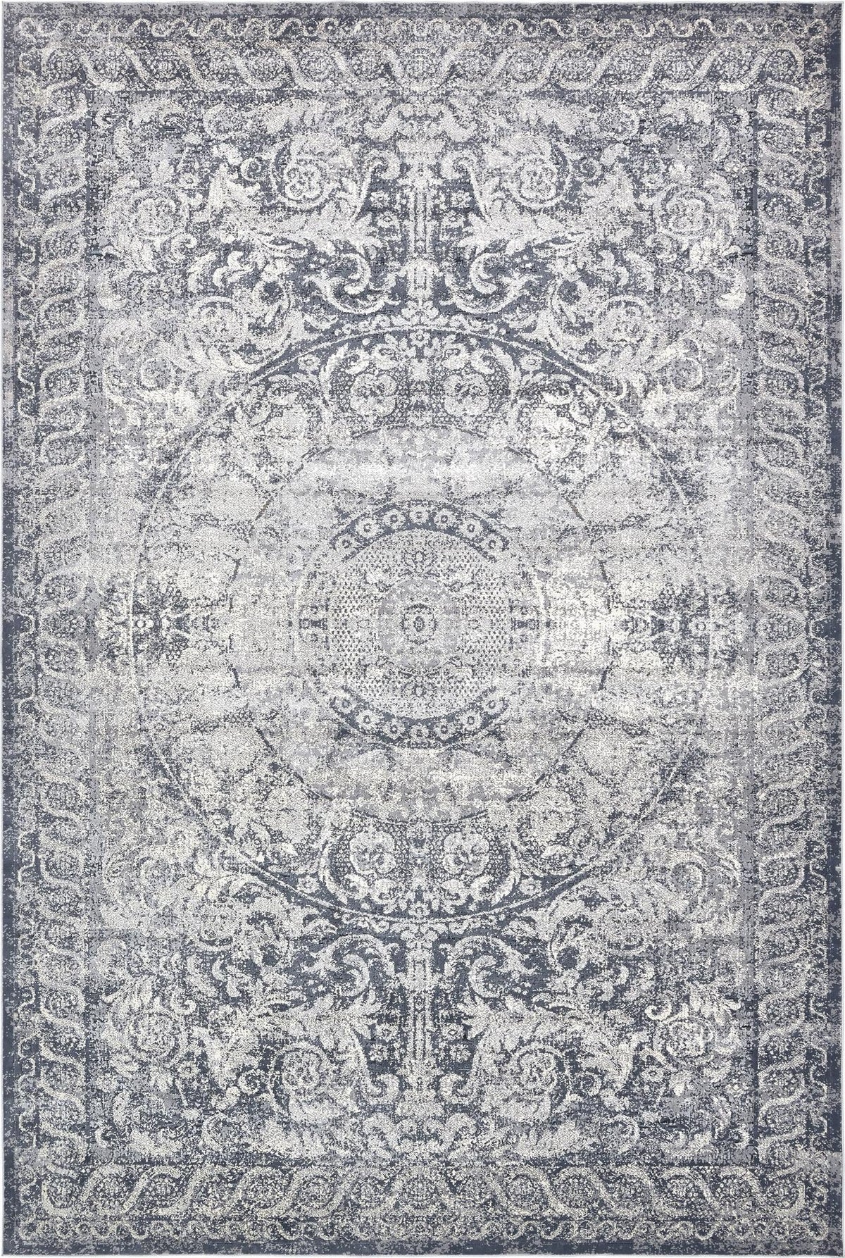 Coastal Manor Collection Area Rug -  Sailview Rectangle Dark Blue Main