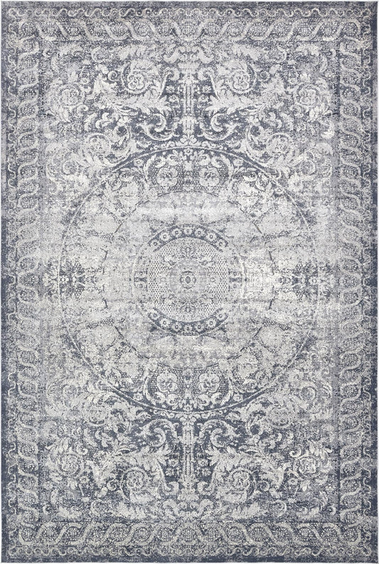 Coastal Manor Collection Area Rug -  Sailview Rectangle Dark Blue Main