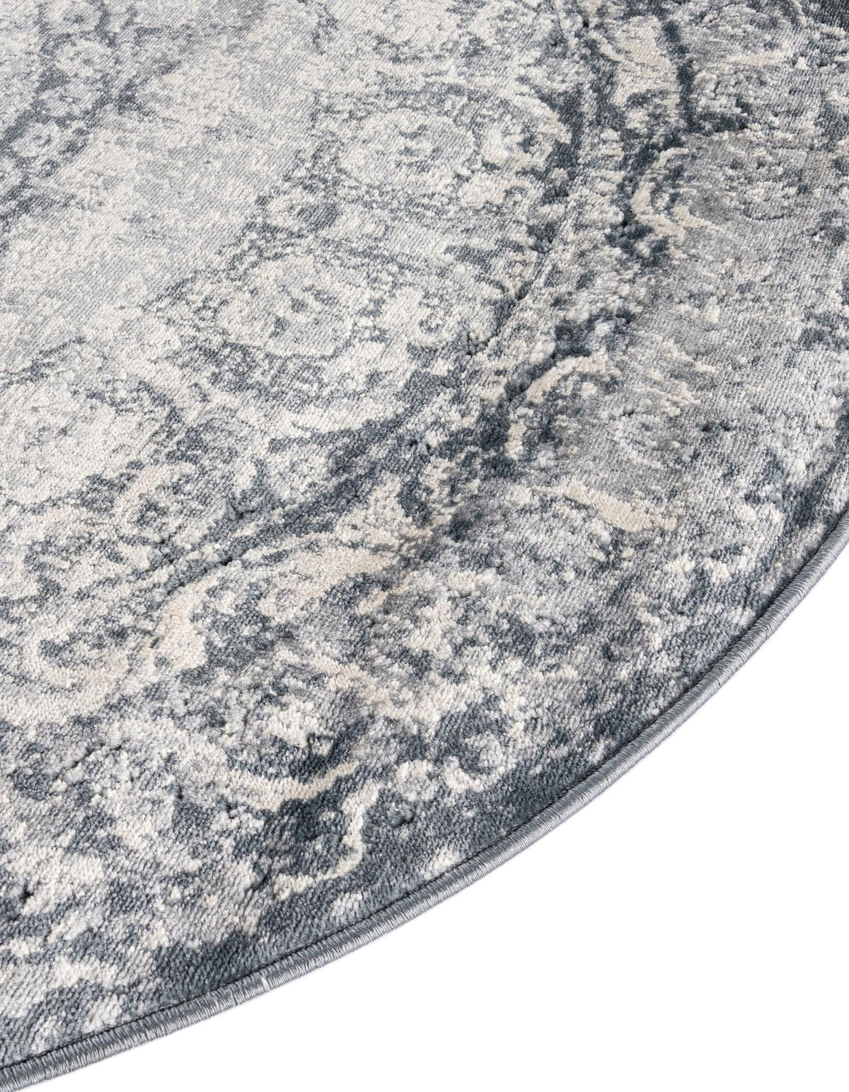 Coastal Manor Collection Area Rug -  Sailview Round Dark Blue  lifestyle 35