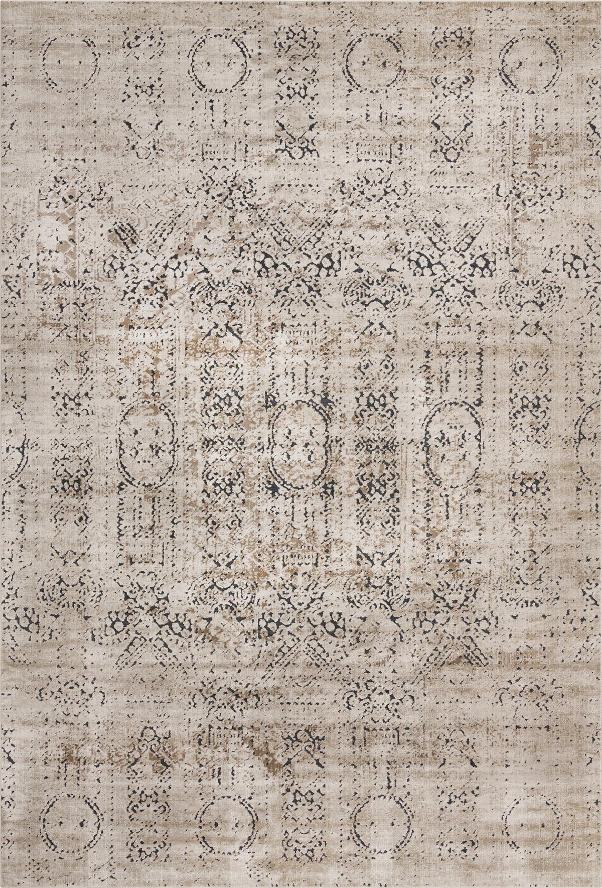Coastal Manor Collection Area Rug -  Wavecrest Rectangle Beige  lifestyle 3
