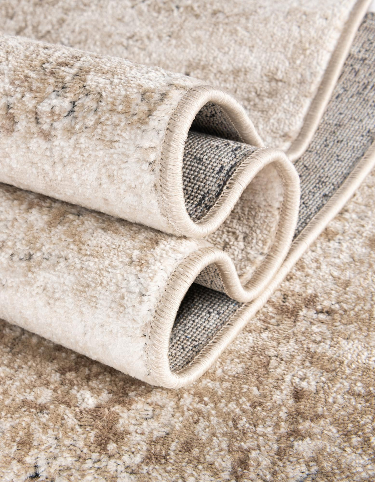 Coastal Manor Collection Area Rug -  Wavecrest Rectangle Beige  lifestyle 18