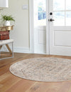 Coastal Manor Collection Area Rug -  Wavecrest Round Beige  lifestyle 72