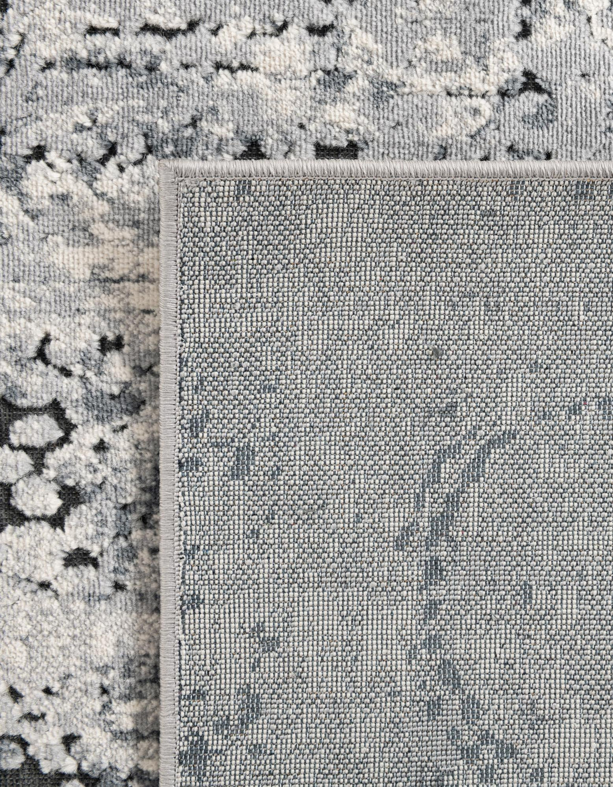 Coastal Manor Collection Area Rug -  Wavecrest Rectangle Gray  lifestyle 25