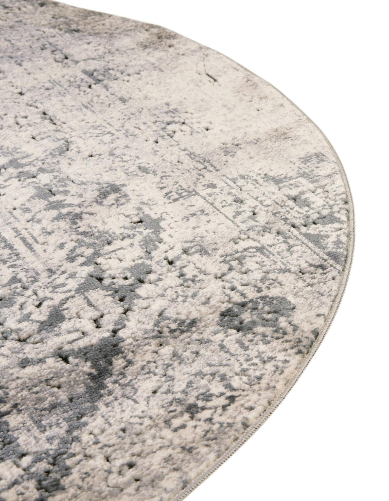 Coastal Manor Collection Area Rug -  Wavecrest Round Gray  lifestyle 55