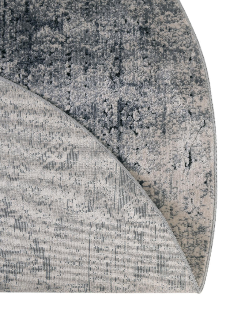Coastal Manor Collection Area Rug -  Wavecrest Round Gray  lifestyle 59