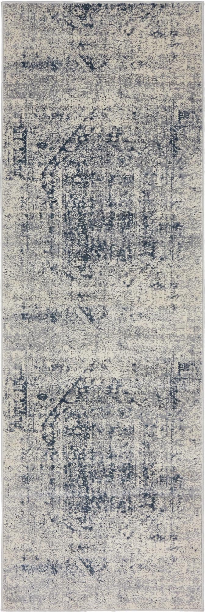 Coastal Manor Collection Area Rug -  Wavecrest Runner Gray  lifestyle 36