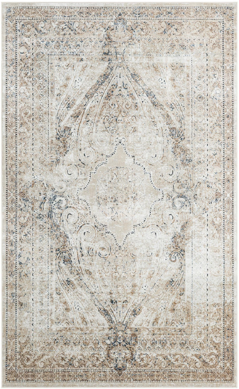 Coastal Manor Collection Area Rug -  Seagrove Rectangle Beige  lifestyle 2